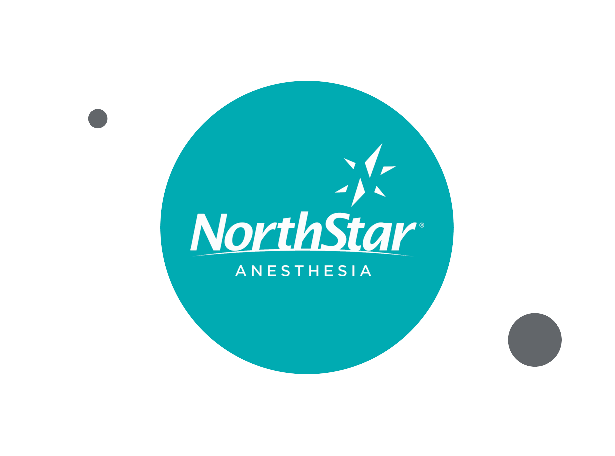 NorthStar Anesthesia logo within teal circle
