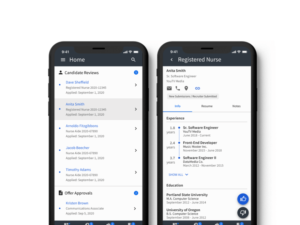 Mobile recruiting software
