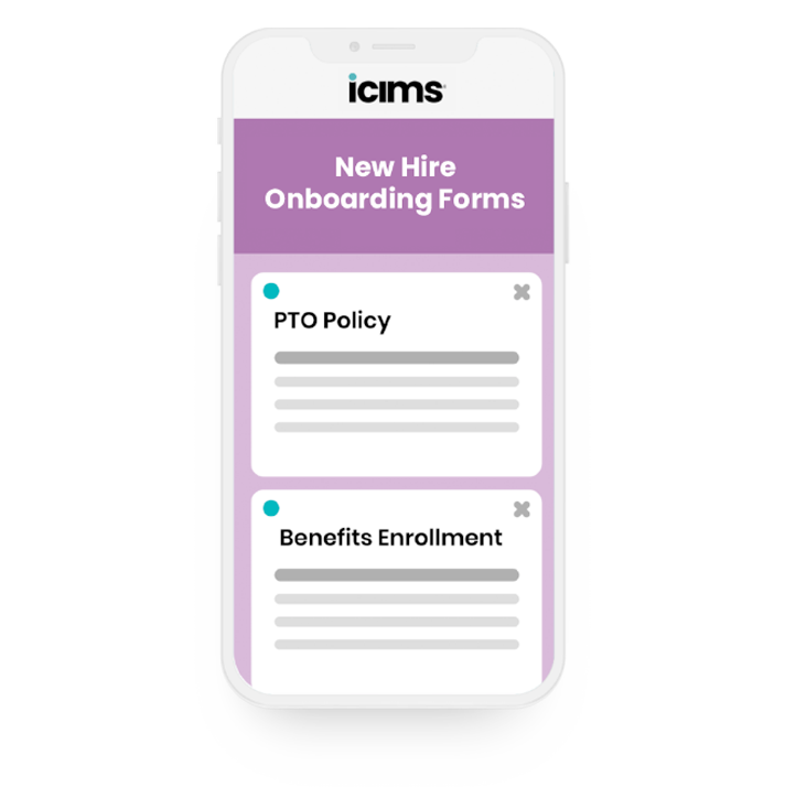 New hire onboarding forms
