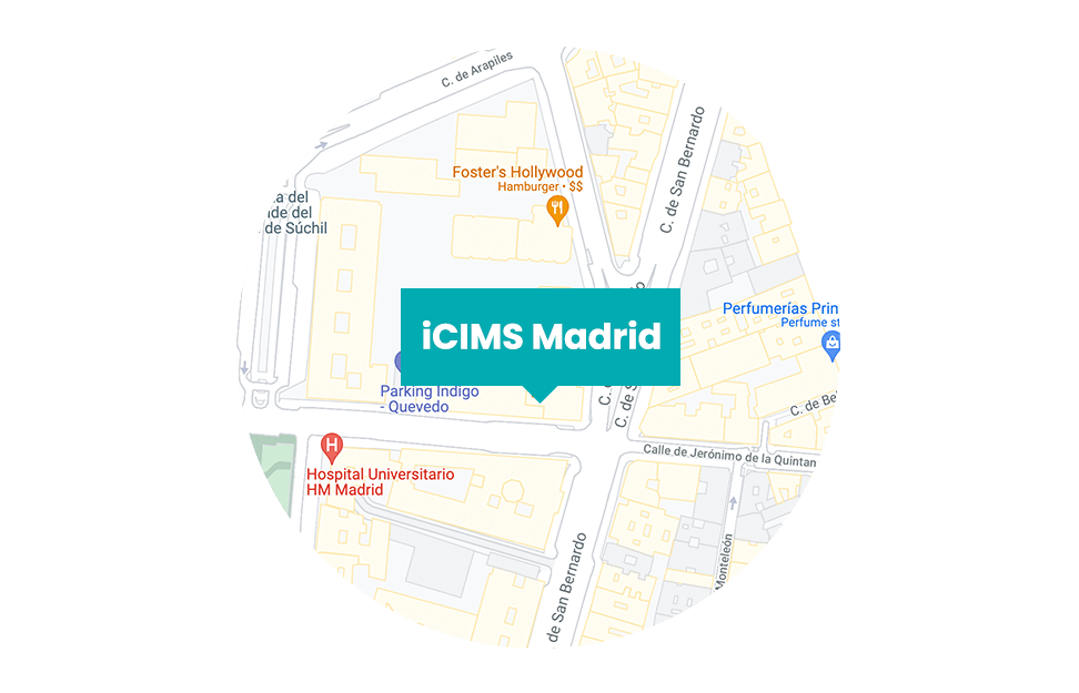Map image of iCIMS' headquarter location in Madrid