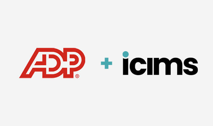 ADP and iCIMS logos together