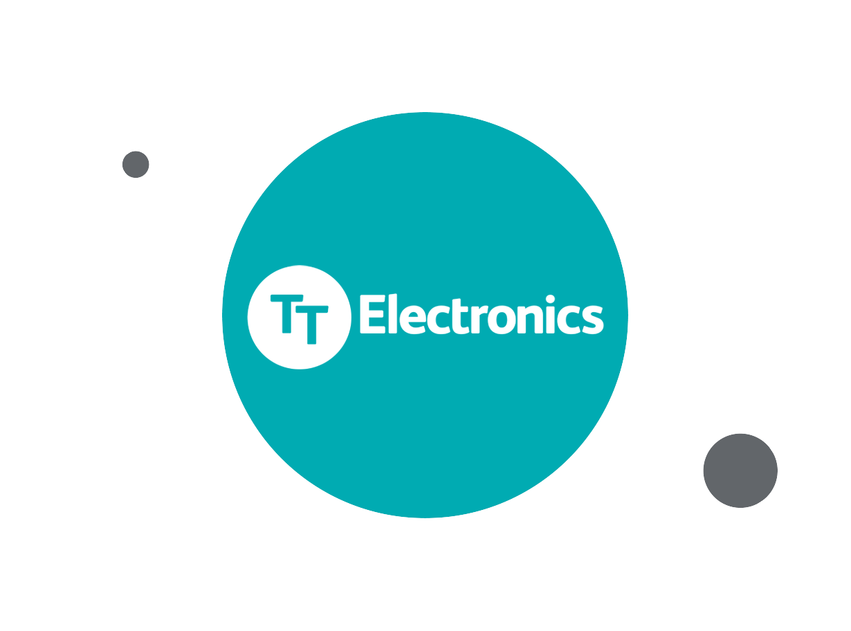 TT Electronics logo within teal circle